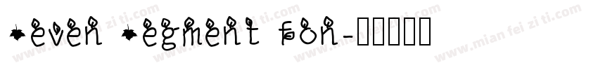 Seven Segment fon字体转换